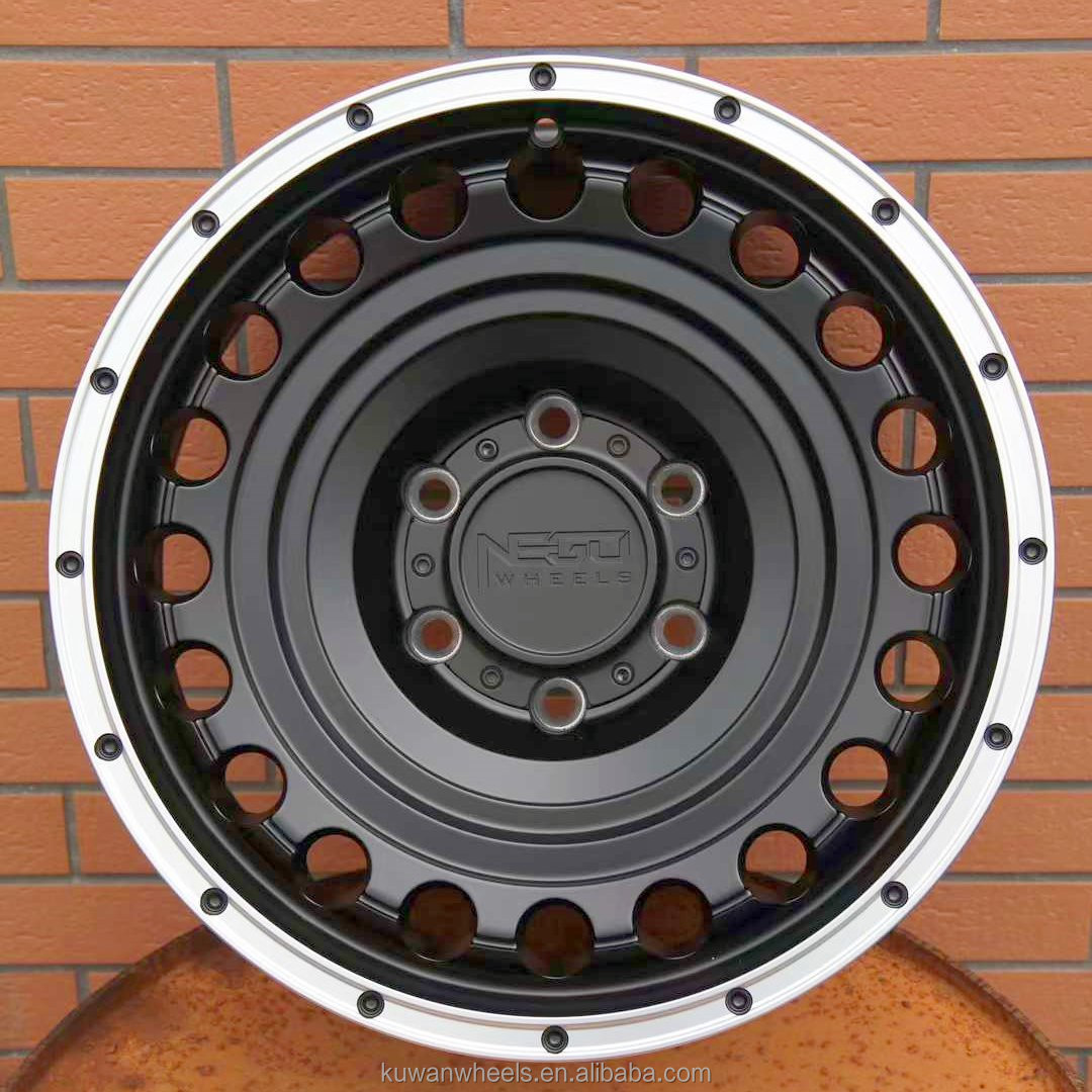 17 inch 6x139.7 wheels hilux pickup rims 8J ET0 high quality 4x4 offroad alloy rims hubs for toyota tacoma hilux isuzu Dmax