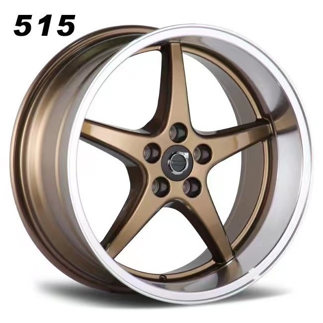 STOCKED RTS Casting 18 INCH 8.5J 5x108 wheels Five Spokes Silver Machined Lip Deep Dish alloy car wheels rims For Volvo