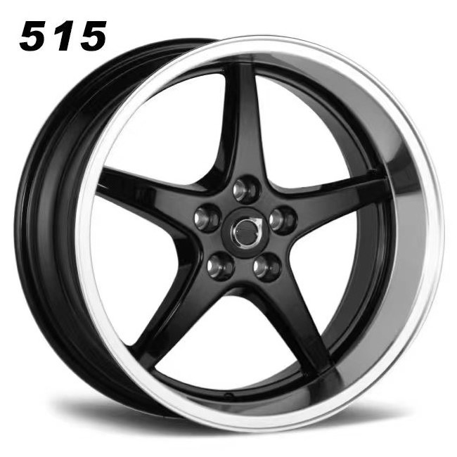 STOCKED RTS Casting 18 INCH 8.5J 5x108 wheels Five Spokes Silver Machined Lip Deep Dish alloy car wheels rims For Volvo