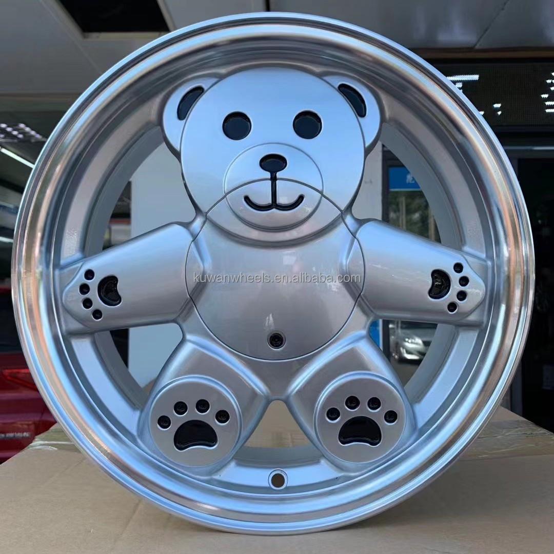 Kw new flow formed 5x112 4x100 5x114.3 wheels 16 17 18 19 20 inch silver alloy passenger car wheels rims jantes