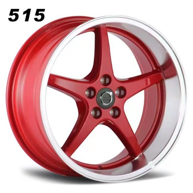 BIG QUANTITY ONLY Casting 18 INCH 8.5J 5x108 wheels Five Spokes Silver Machined Lip Deep Dish alloy car wheels rims For Volvo