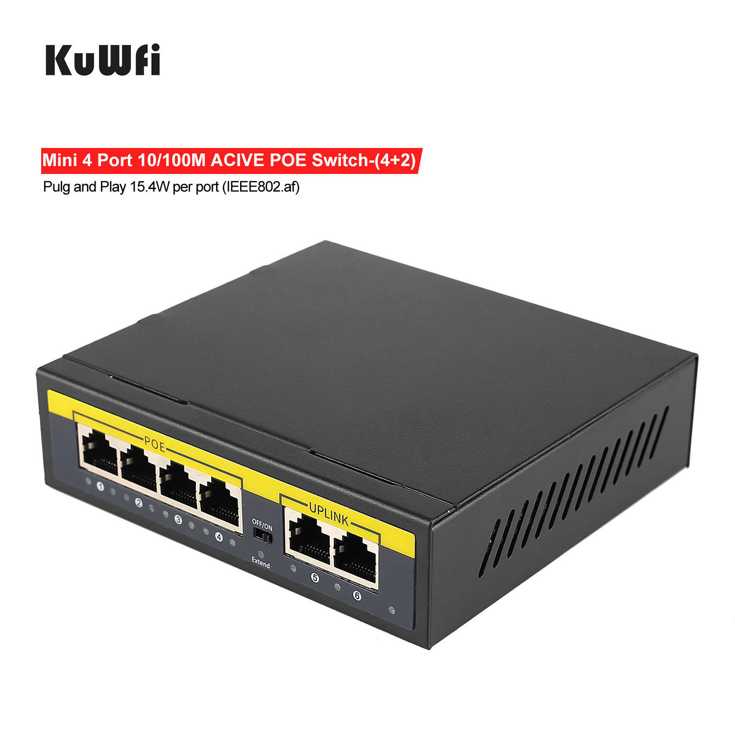 Original Product MINI Switch industrial ports 4 Port 10/100M Gigabit Ethernet ACTIVE POE Switch