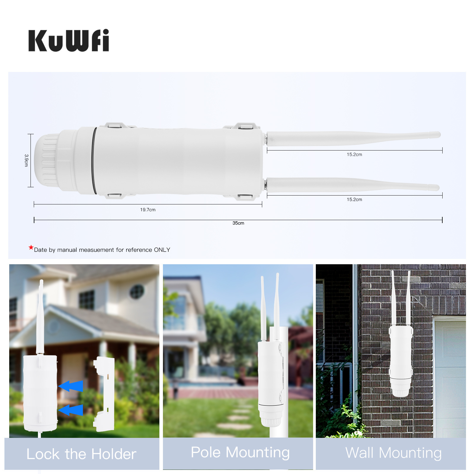 KuWFi modem unlock sim card wifi mobile hotspot 32 users LTE wireless router 24V POE power 4g wifi router