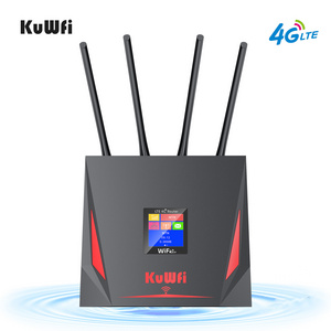 Newest WiFi Router 4G Tech Style 4G LTE Wireless Router Unlock 4G Modem WiFi Router with Sim Card Slot for Home & Gaming