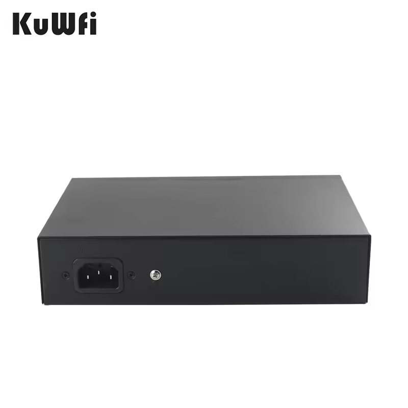 KuWFi 2.6Gbps 16port poe switch 52V 2.3A power ai outdoor poe switches for poe extender