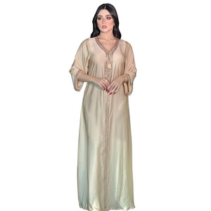 2008 kuwii  Fashion abaya plus size  robe muslims maxi dress islamic clothing dress  french velvet  abaya muslim dresses dubai