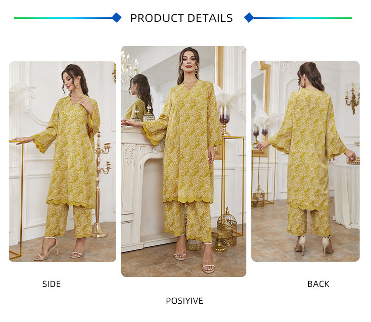 2939 Kuwii New Stylish Muslim Women Wear Sarees Low Price Islamic Dress For South African Clothing