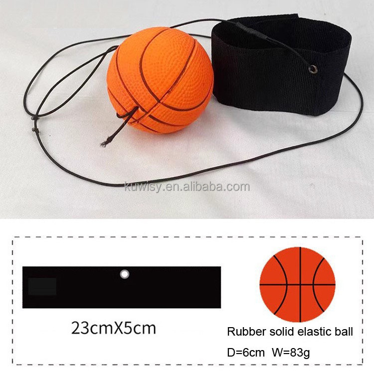 2024 Ama zon  6.3cm High Bounce Tennis Rubber Wrist Band Return Rubber Ball With String Hand Finger Stiffness Relief Wrist Bounc