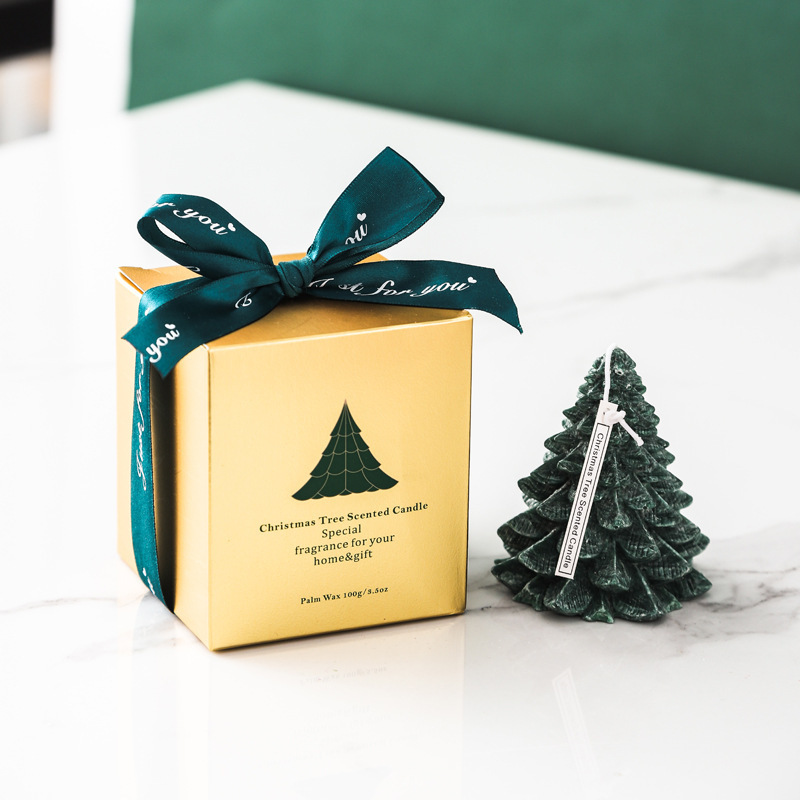 Hot Sell Wholesale Rubik Cube Scented Luxury Candle Gift Handmade Christmas Tree Aromatherapy Candle Item