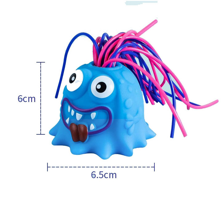 2023 Hot Selling Funny Relief Anti Anxiety Pull Hair Scream Toy Colorful Screaming Monster Pull Its Hair Toys