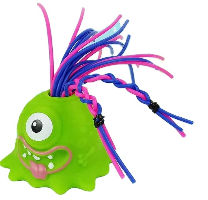 2023 Hot Selling Funny Relief Anti Anxiety Pull Hair Scream Toy Colorful Screaming Monster Pull Its Hair Toys