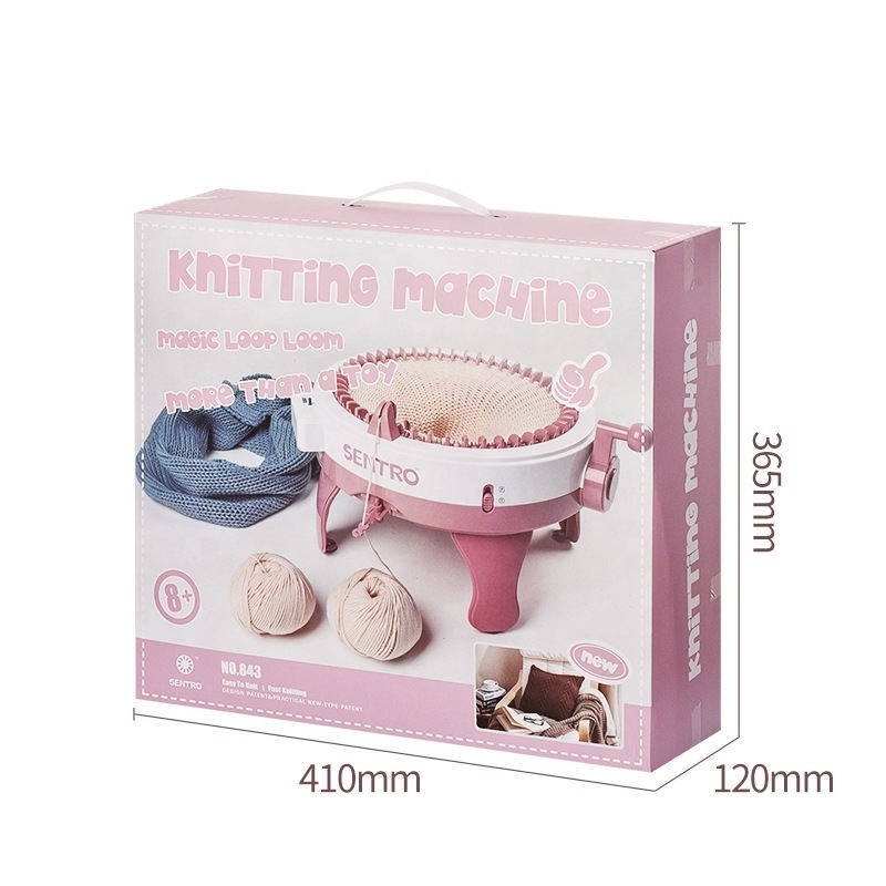 Hot Selling Large DIY Scarf Circular Knitting Machine 48 Needles Cylindrical Wool Knitting Machine For Kids Use