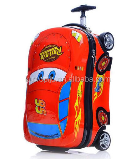 fancy pc car shape kid children trolley luggage suitcase