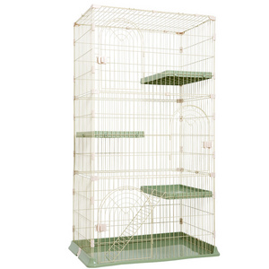 Secure New Design Multiple Colors Big Space Cat Villa House Pet Shop Display Used Pet Cat Cages Stainless Steel Trap Cage