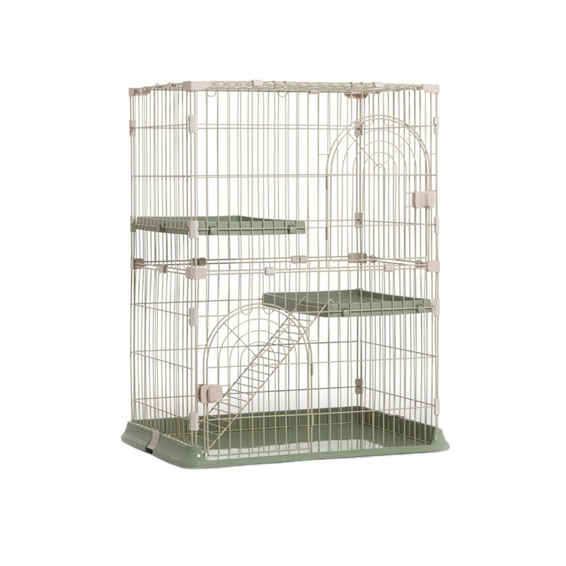 Wire Cat Villa House Cage Pet Habitat Metal Large Stainless Steel Wholesale Cheap 3-story Home Mouse Popular Fashion Solid 1pcs