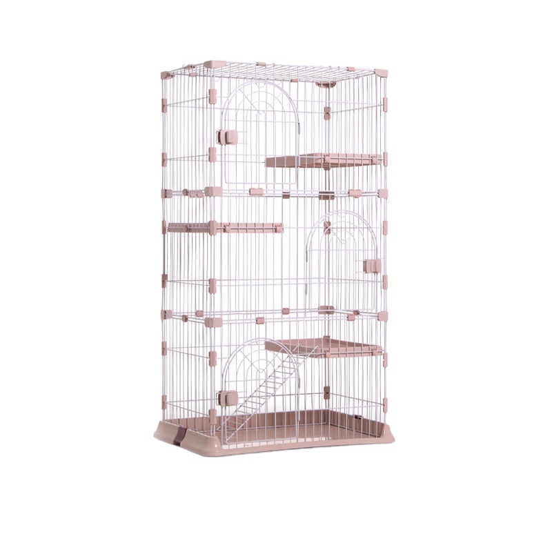 Wire Cat Villa House Cage Pet Habitat Metal Large Stainless Steel Wholesale Cheap 3-story Home Mouse Popular Fashion Solid 1pcs