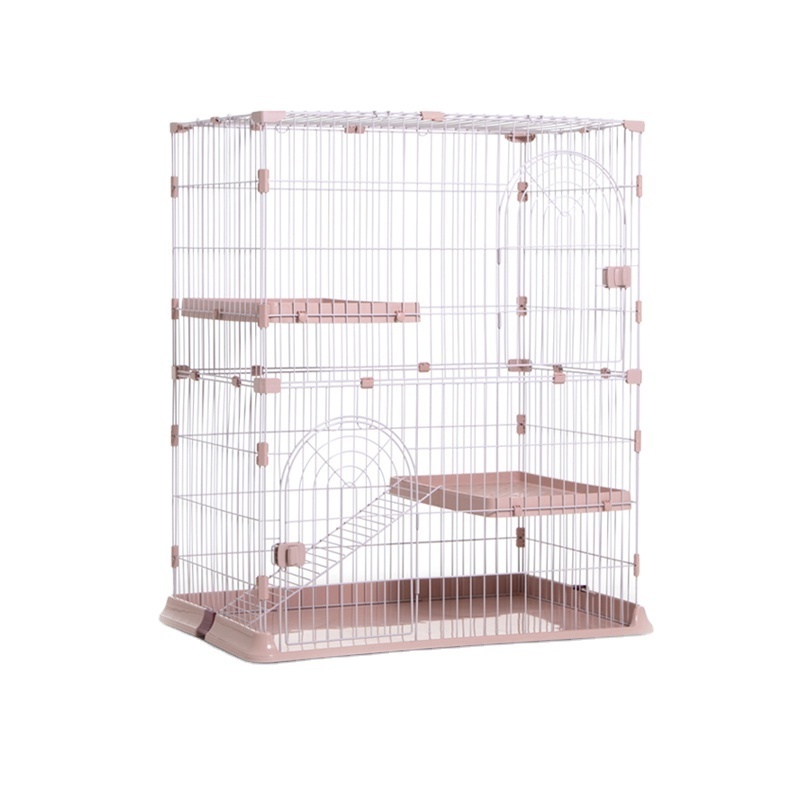 Wire Cat Villa House Cage Pet Habitat Metal Large Stainless Steel Wholesale Cheap 3-story Home Mouse Popular Fashion Solid 1pcs