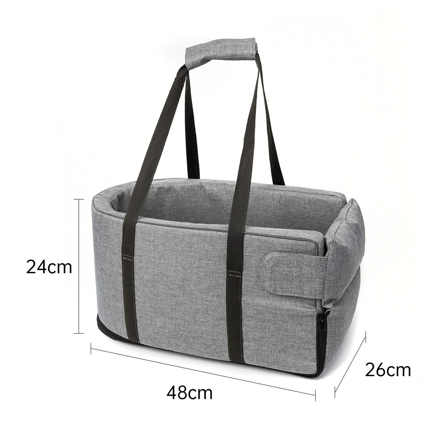 Pet Travel Look Out Car Booster Seat Cat Portable Breathable Bag With Seat Belt Safety Stable Travel Cage Dog Car Seat For Dog