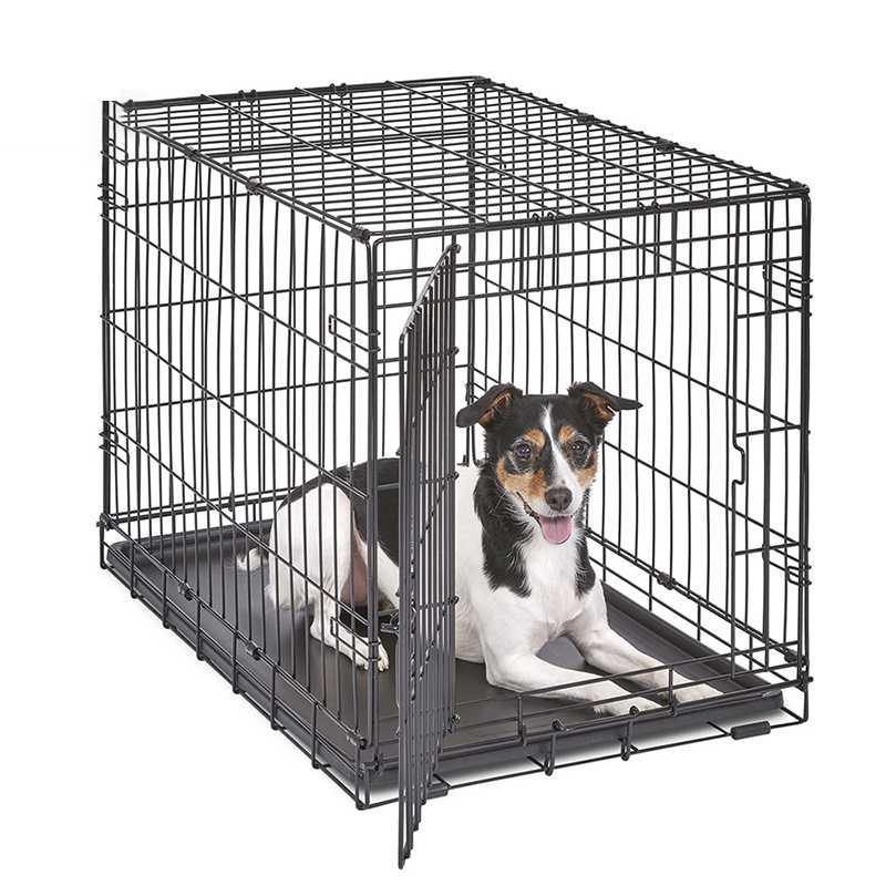 Wholesale Heavy Duty Small Animal Cage Indoor Portable Pet Playpen Double Stackable Furniture Metal Wire Dog Crate