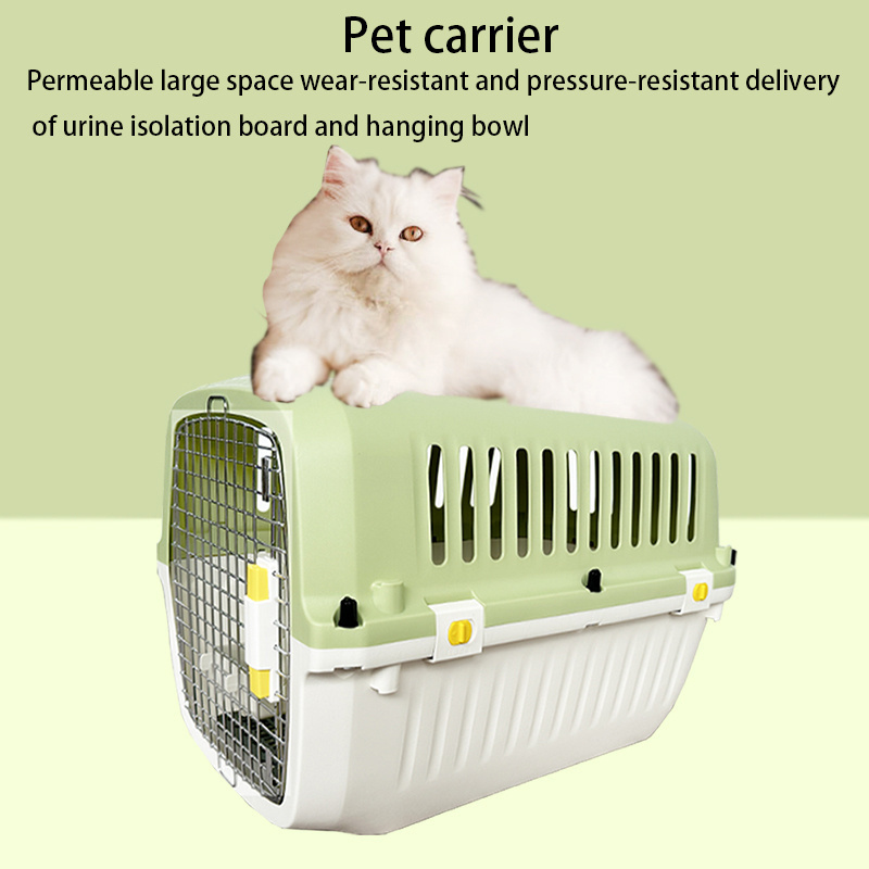 Iata Airline Approved Plastic Kennels Luxury Large Kennel On Wheel Dog Cat Crate Carrier Pet Travel