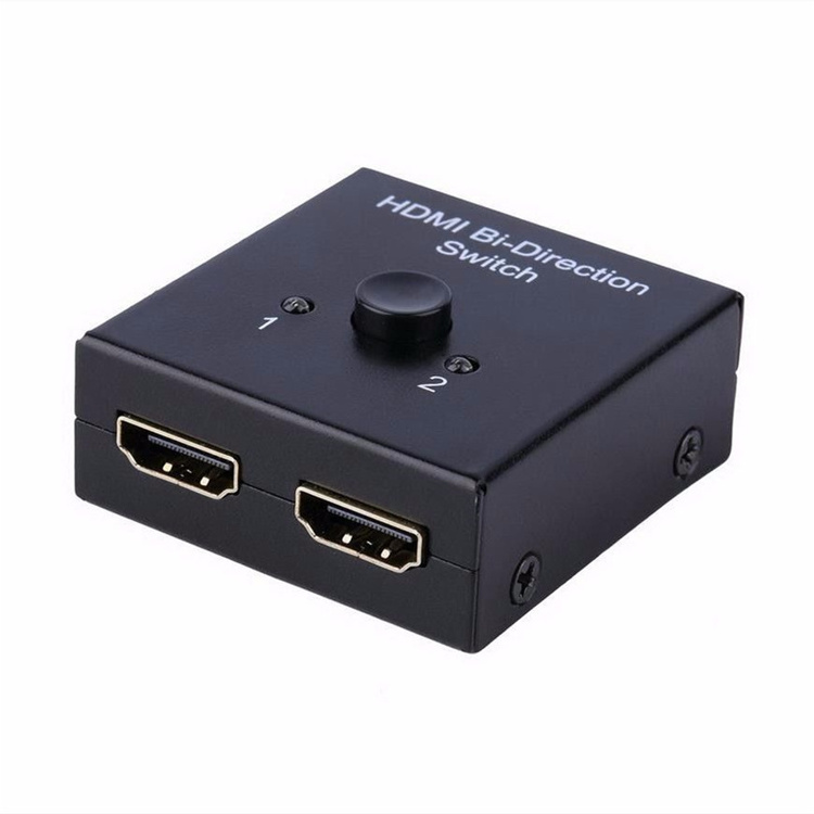 1080P HDMI Switch 2x1 HDMI Splitter 3D 1x2 HDMI-compatible Bi-direction Audio Switch Splitter Video Selector Adapter