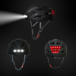 2023 Hot Sale High Quality Adjustable LED  bike Helmet Factory Customized PC EPS Light Sports Safety Bicycle Helmet  Light