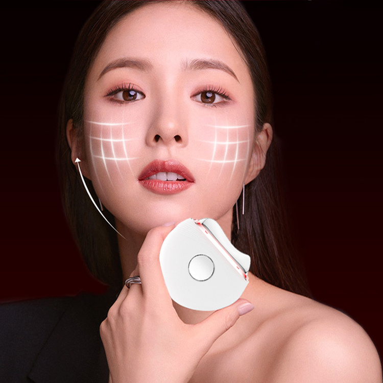 Microcurrent Anti-Aging Skincare Repair Facial Gua Sha Massager EMS Vibration Lift Cooling Facial Ice Roller For Eye Face Body