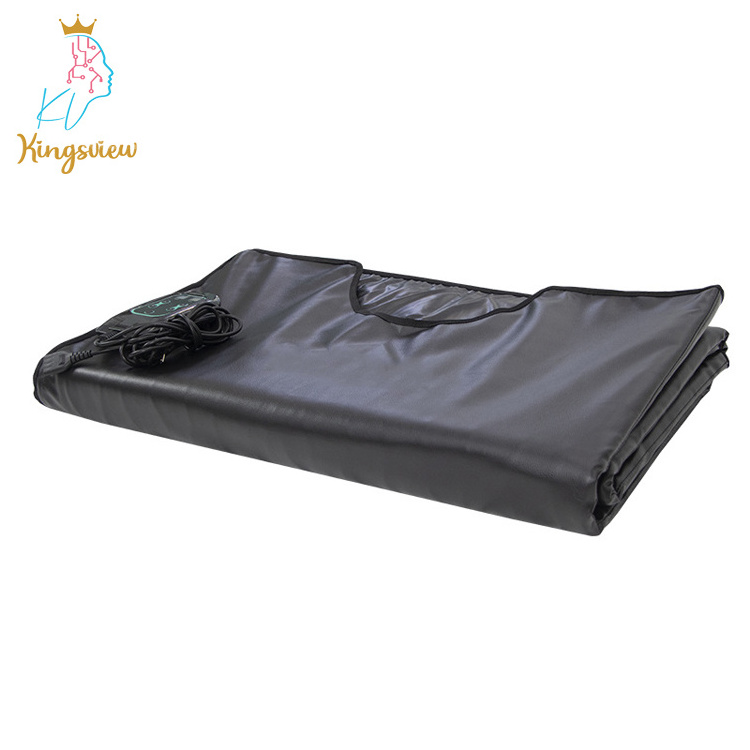 Hot Sale Infrared Heating Sauna Blanket Detox Body Wrap Massager Slimming Infrared Thermal Blanket/kingsview