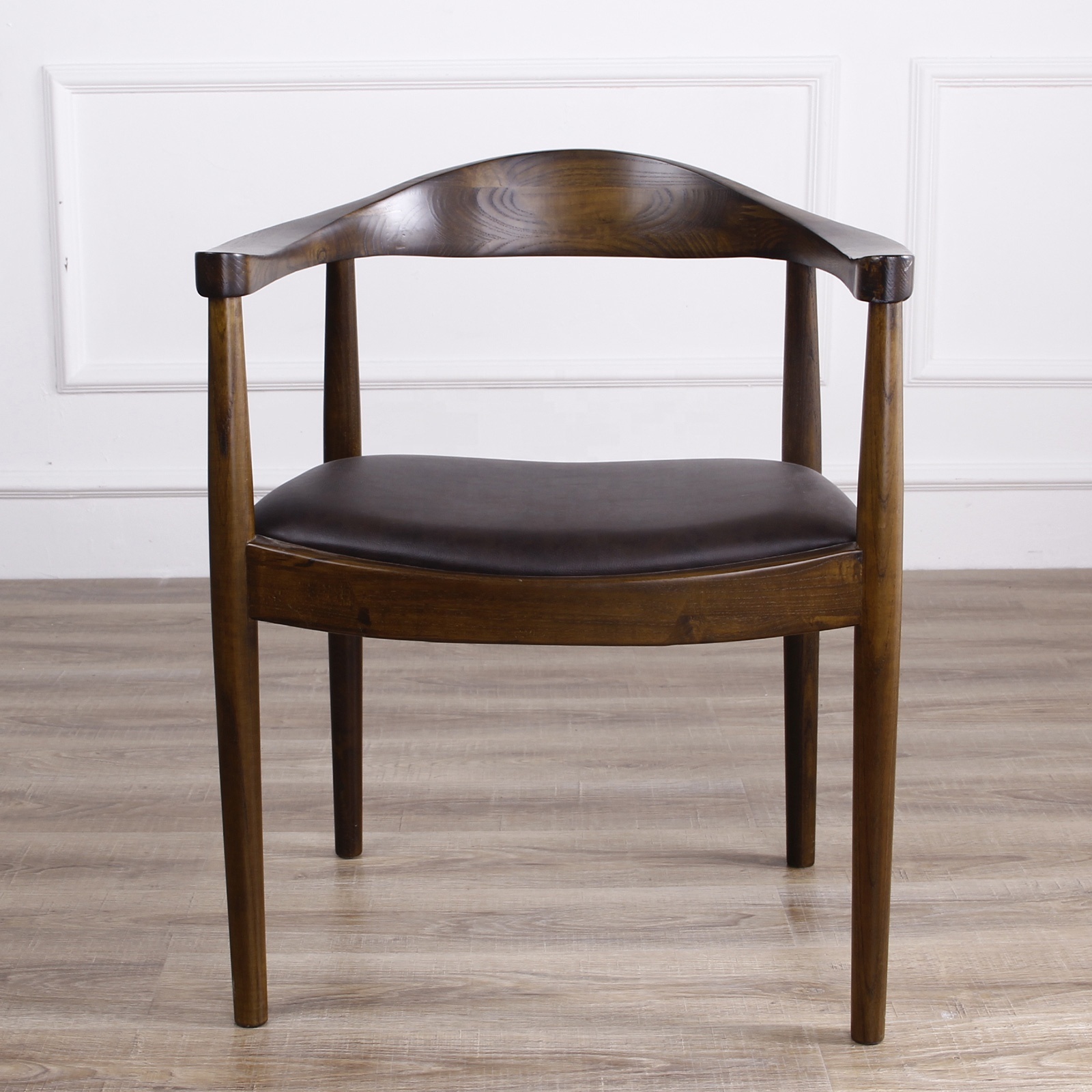 Dining room Reproduction elm wood elbow hans wegner chair