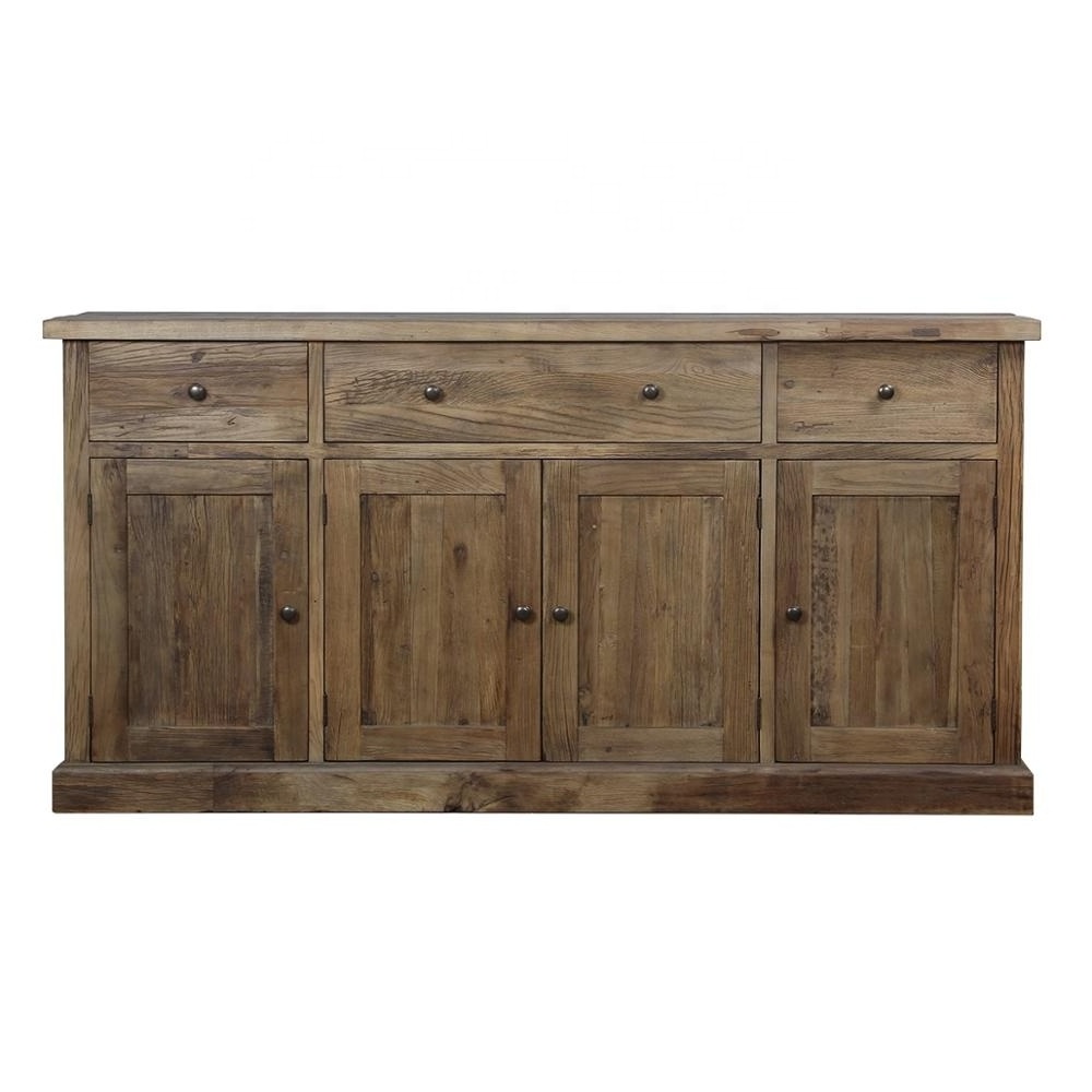 KVJ-KEC2 Antique reclaimed elm wood cabinet with doors