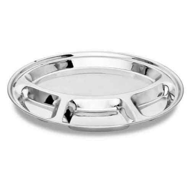 Stainless Steel Plates SS Dinner Plates Indian Thali Mess Tray Serving Tray. Indian Thali Plate