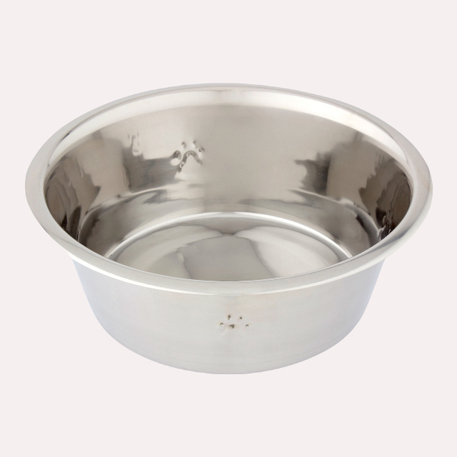 Eco-friendly Puppy Bowl Food Pet Feeder Dog Feed Container Cat Food Bowls Silicone Bottom Anti-slip Stainless Steel Dog Bowl usa