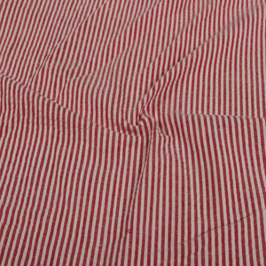 High Quality Red and White Checked Seersucker Cotton Fabric for kids wear and men shirting