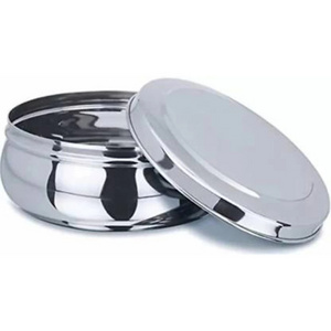 KVR Dishwasher Stainless Steel Tiffin Food Storage Not leaking Round 1 Tier Tiffin Lunch Box For Kids And Adults