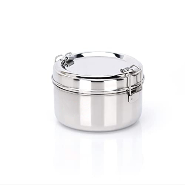 2024 Stainless Steel Tiffin Food Storage Container Not leaking Round 1 Tier Tiffin Lunch Box For Kids And Adults