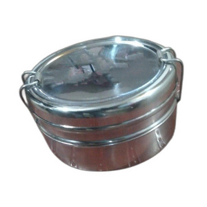 2024 Stainless Steel Tiffin Food Storage Container Not leaking Round 1 Tier Tiffin Lunch Box For Kids And Adults