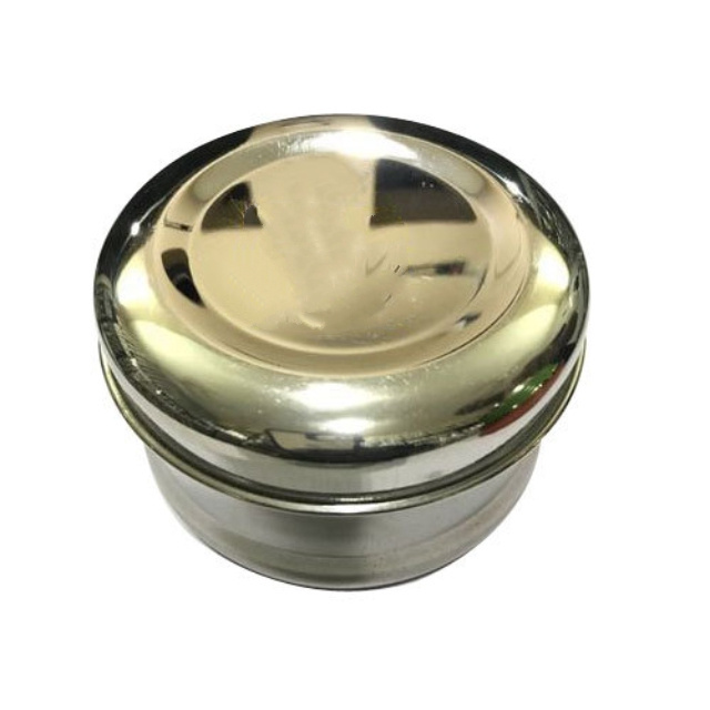 KVR Stainless Steel Tiffin Food Storage Not leaking Round 1 Tier Tiffin Box For Kids And Adults