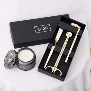 Wholesale candle accessories wick trimmer snuffer dipper candle tools set with logo