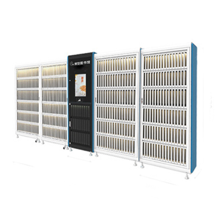 24h self-service smart library borrow return book locker cabinet book vending locker machine