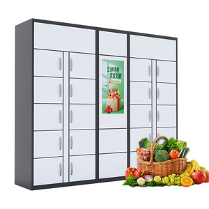 Smart fast food delivery locker mini vending locker machine 24-hours self service smart parcel food refrigerated Lockers