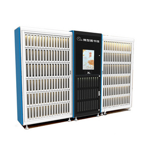 24h self-service smart library borrow return book locker cabinet book vending locker machine