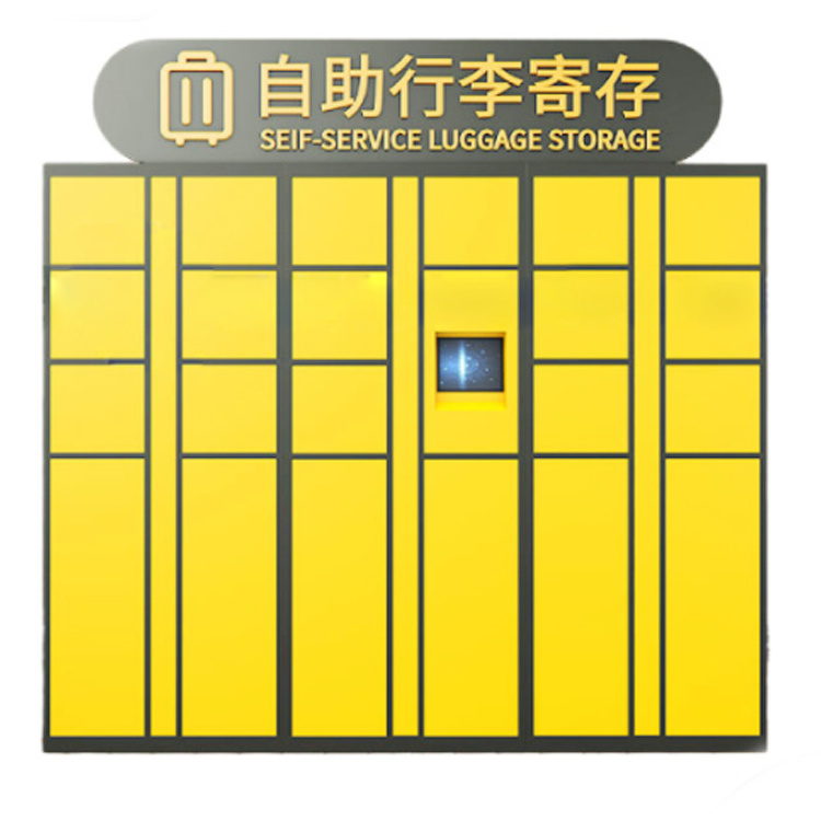 Credit card cash payment self service solar power panels beach resort  smart metro airport bag  luggage storage rental  locker