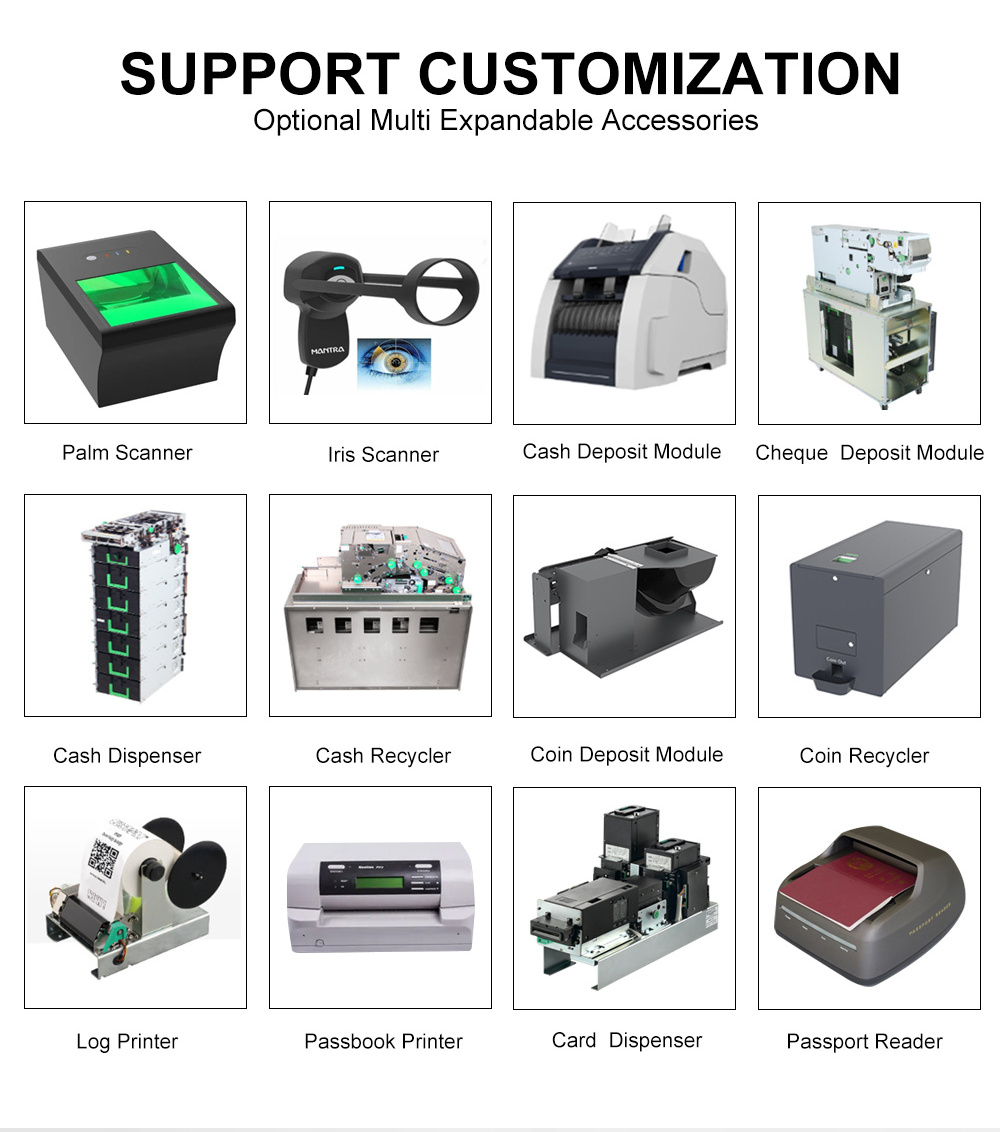 Automatic Foreign Currency Exchange Machine Converter Cash Machine Receiving Multiple Currencies