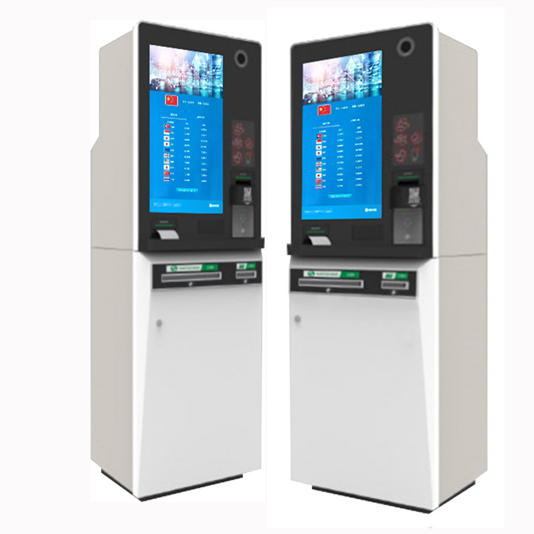 Automatic Foreign Currency Exchange Machine Converter Cash Machine Receiving Multiple Currencies