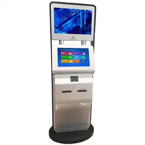 Office Building Visitor Access Management Card Issuing Kiosk Hotel Self SerVice Check In Card Card Dispenser Kiosk