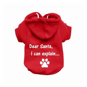 Christmas gift 100% cotton pet puppy clothing the dog face coat jacket hoodie dog sweater pet clothes pet clothes