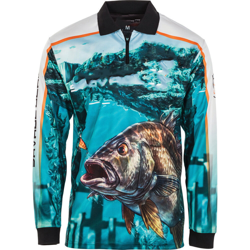 Custom Fishing polo Shirts Long Sleeve Sublimation Blank Anti-UV Upf 50 Quick Dry Breathable Mens Fishing Wear