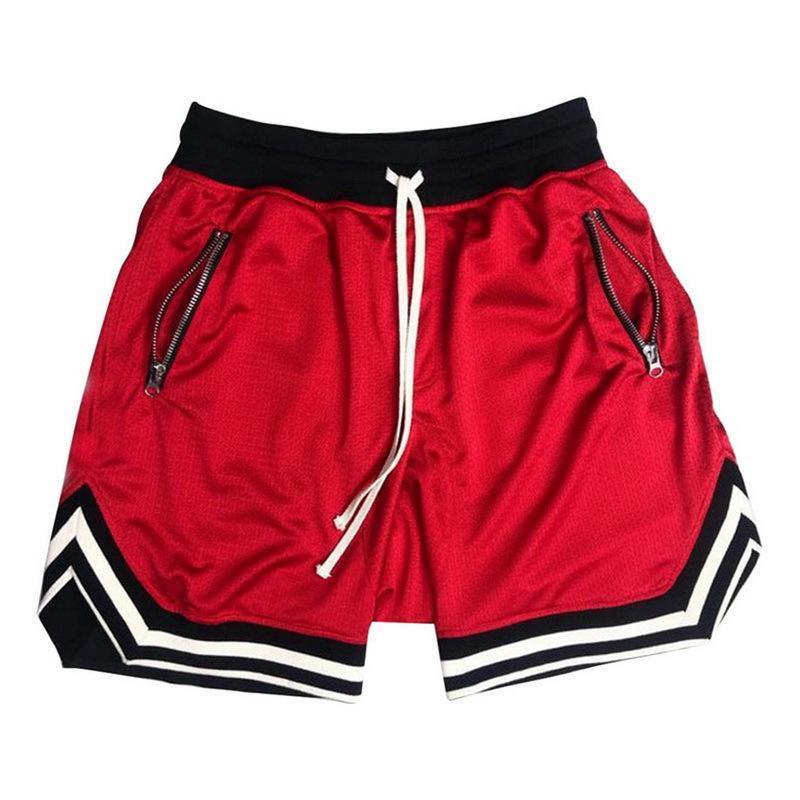 Custom logo dry-fit retro old school throwback polyester mesh zipper embroidered Magic just mens don basketball shorts