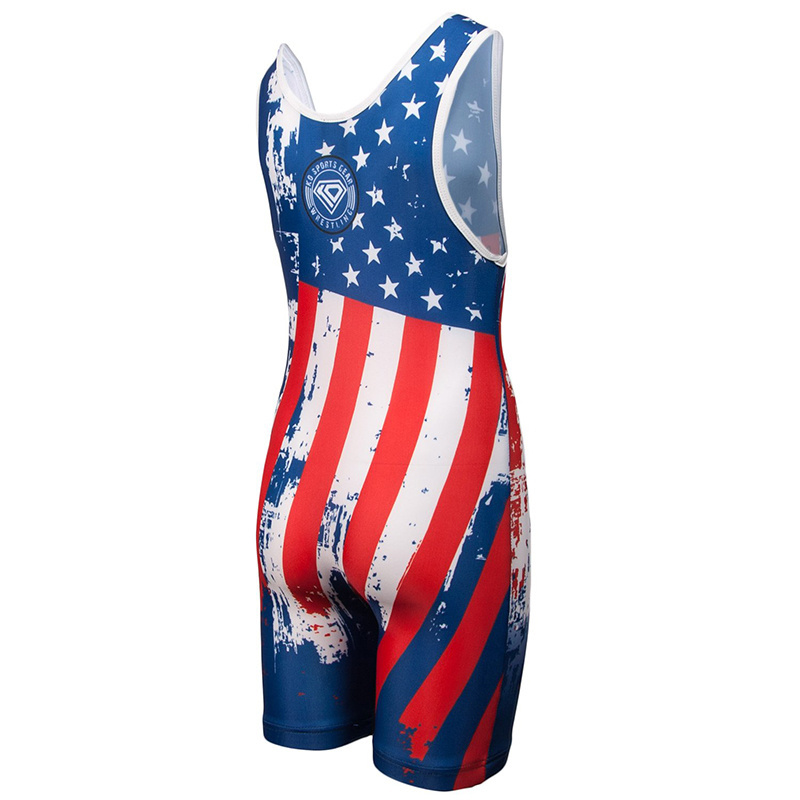 Sublimated Cheap Spandex Sublimation Wrestling Singlets For Sale