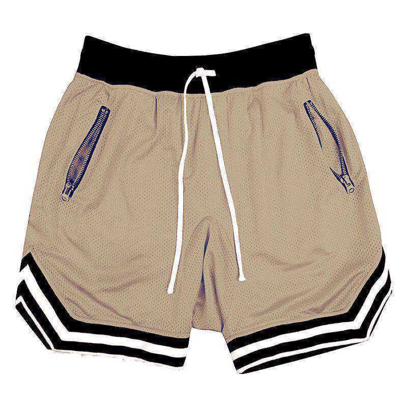 Custom logo dry-fit retro old school throwback polyester mesh zipper embroidered Magic just mens don basketball shorts